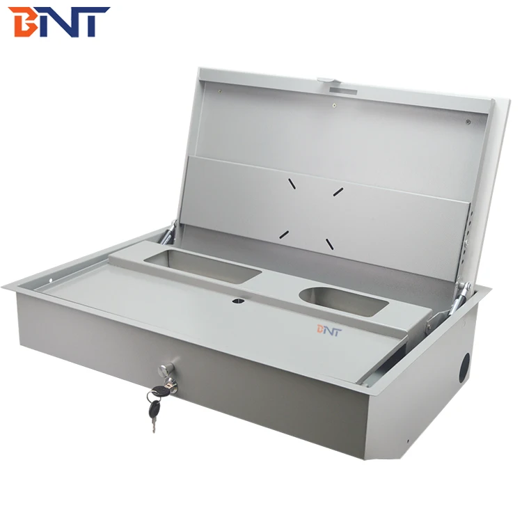 BNT LCD monitor manual security flip top case for the student computer desk case