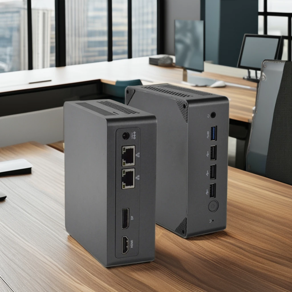 Sharerdp Custom N100 N95 DDR4 Quad Core 4K 6 USB New Nettop Intel Core Micro Computers Mini Portable PC NUC For TV Box Office