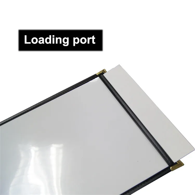 Custom  Clear Menu Holder  Surfaces Menu Covers Single Page Menu Sleeves Double View