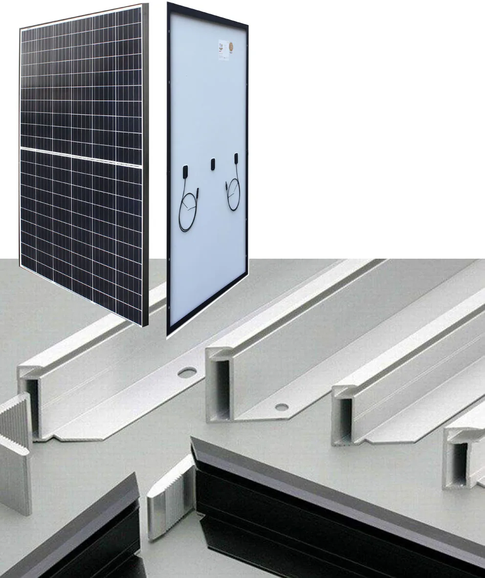 320-450W Solar panel application black and white colour anodized aluminum frame 1954*982*40*35mm
