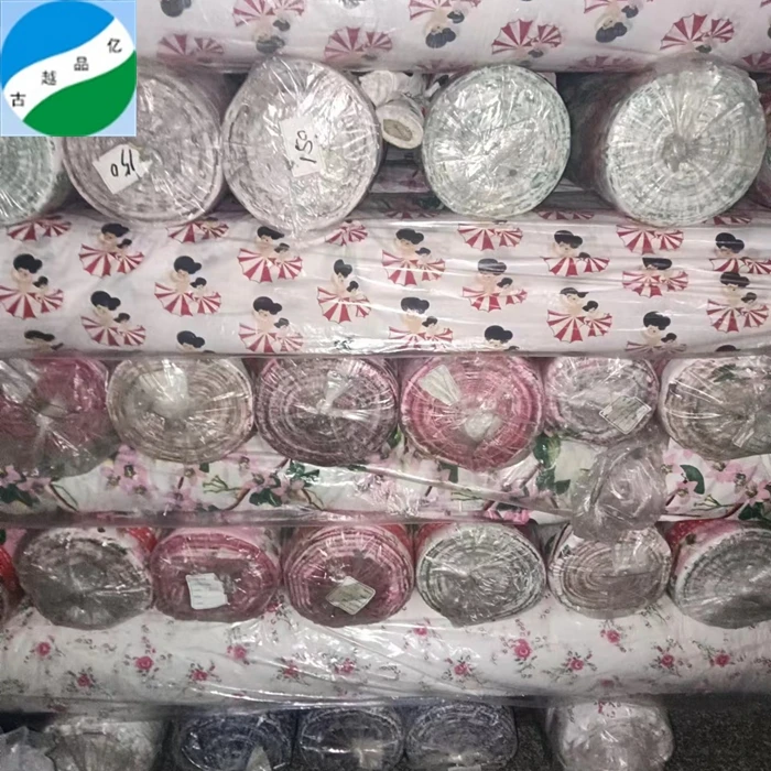 2024 new woven cotton poplin printed 100% cotton stock lot for women flower clothes