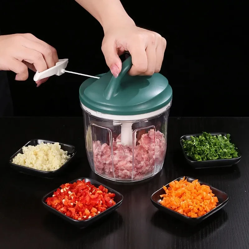 Hot Selling Kitchen Manual Meat Grinder Garlic Onion Chopper Cutter Vegetables Shredder