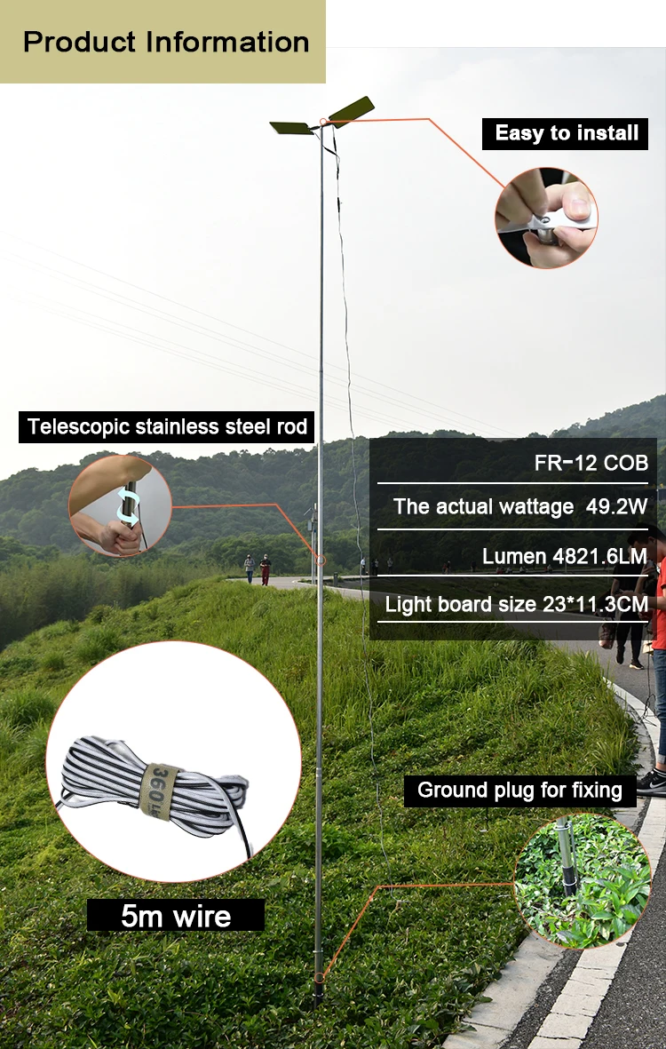 360 светильник FR 12 COB RF уличный светодиодный фонарь для кемпинга палатки фонари удочка