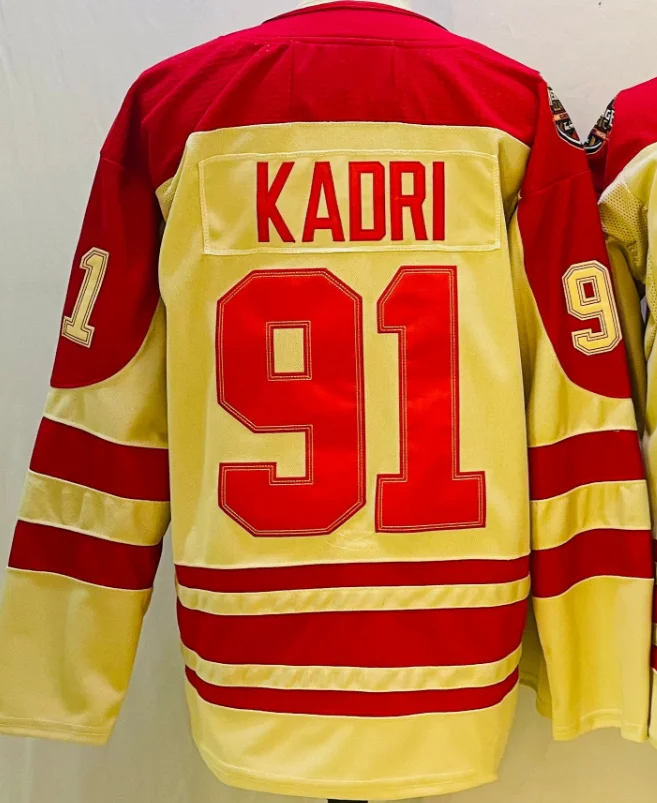 2024 New Stitched Ice Hockey Jerseys Calgary 10 Jonathan Huberdeau 91 Nazem Kadri 88 Mangiapane 28 Lindholm