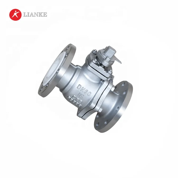 Шаровой кран из нержавеющей стали с покрытием PTFE / PFA
