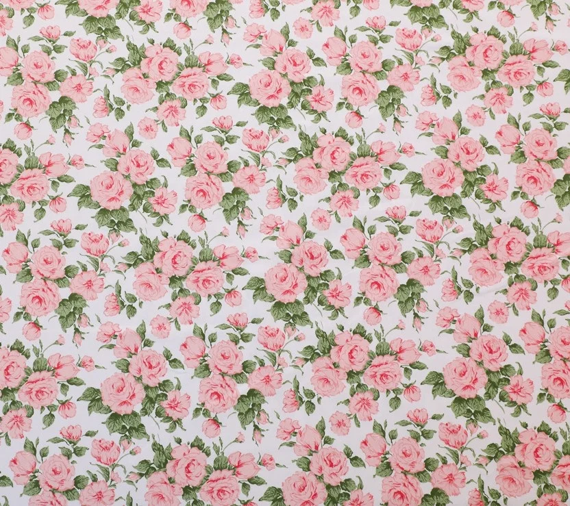 Wholesale Soft Hand Feel 100% Printed Cotton with Rose Flowers Prints