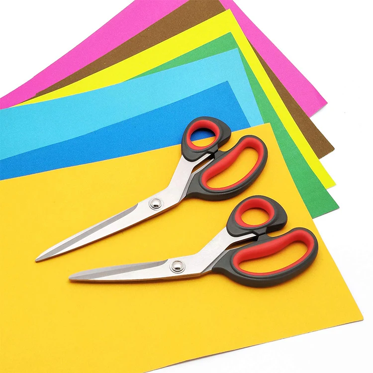 Multipurpose 2 Pack Scissors Set Office Scissors Household Sewing Tailor Scissors With Soft Grip Handle For Home Office Kitchen