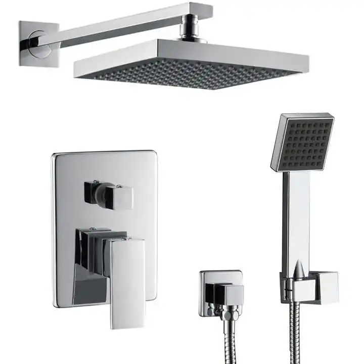 ANQI Christmas promotion luxury shower mixer bathroom bath & shower faucets shower set
