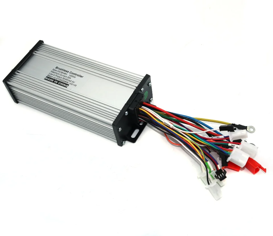 15 MOSFET 36V/48V 800W 1000W 35A Dual Mode Sensor/Sensorless BLDC Electric Bicycle/Scooter Controller