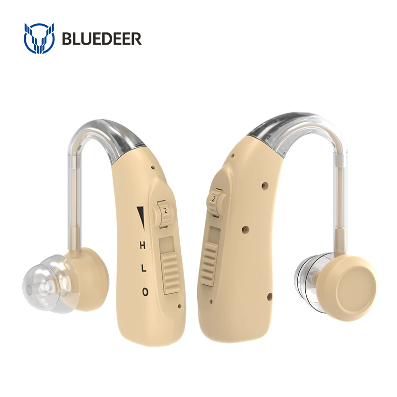BTE Elder Care Equipment Behind the Ear Digital Mini Hearing Aid Earphone with BSCI CE RoHS