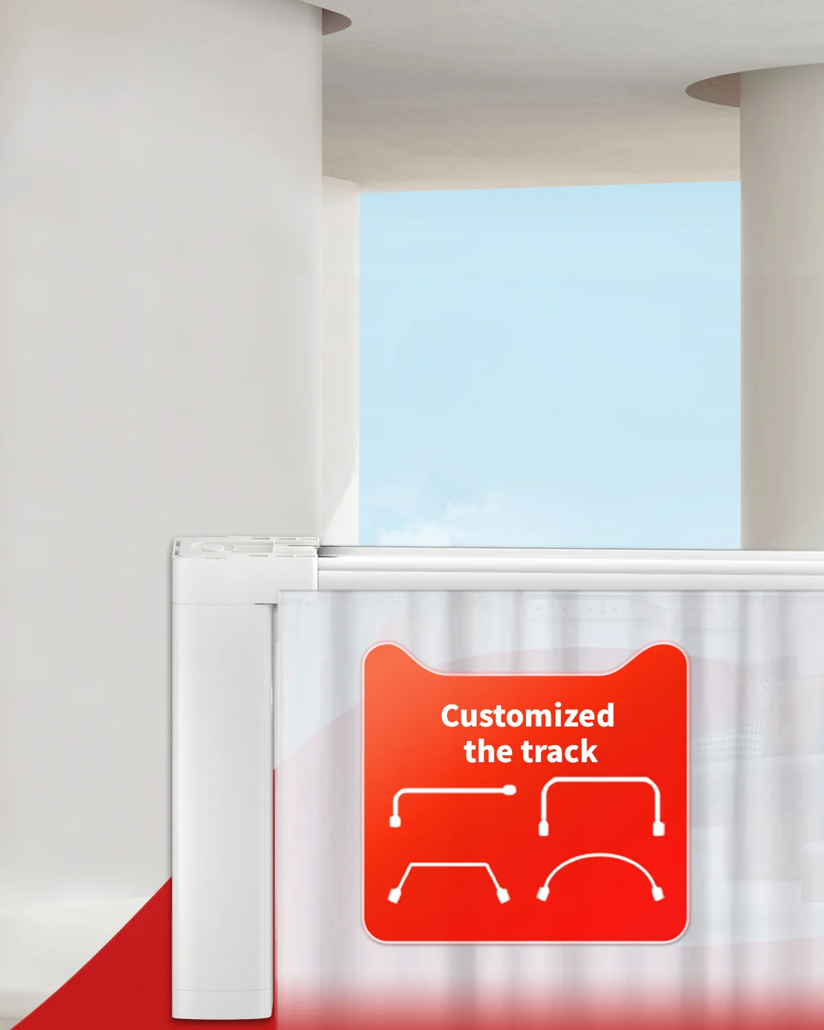 Air Curtain Motor Electric Curtains Motor Roller Blind Shutters Tuya Automatic Zebra Air Curtain Motor