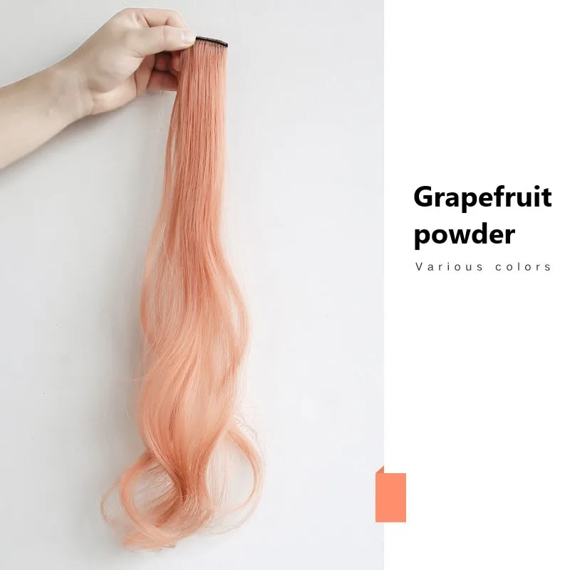 Цветные парики, женские длинные волосы, подсвечивающие, градиентные, невидимые, бесшовные, натуральные цельные заводные, пучок peluca cabello