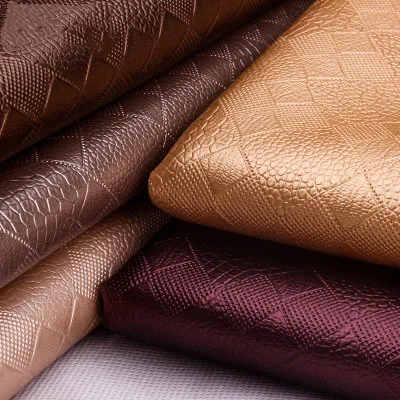 
Plaid decorative leather embossed flame-retardant pull-out fabric headrest backrest artificial leather 