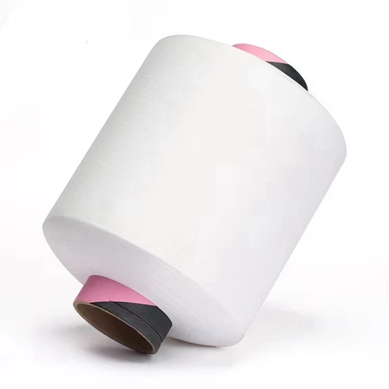 Dty Raw White Polyester Textured Yarns Recycle Polyester Weaving Yarn