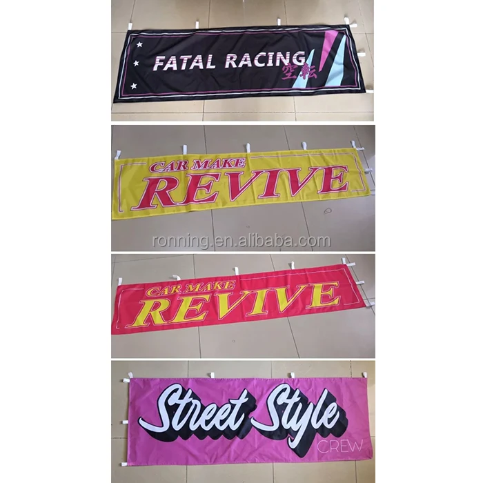 2025 Promotion New Product Cheap High Quality waterproof 100% Polyester Double Sided Advertising 180x60cm Custom Nobori Flags