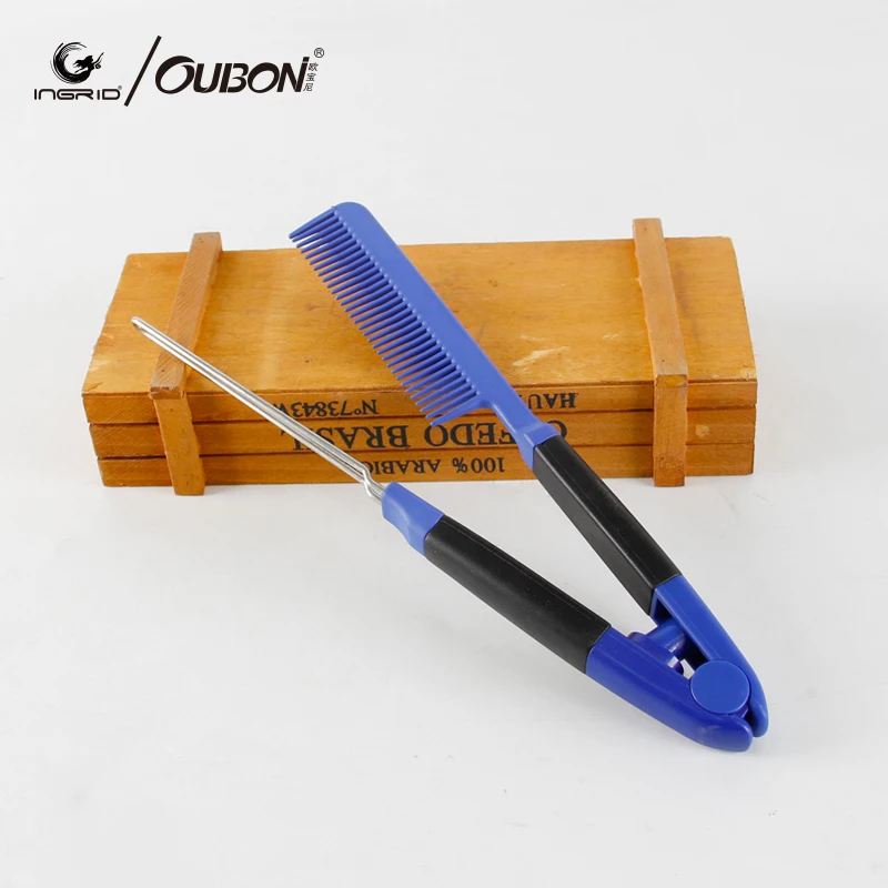 V Shape Folding Hairbrush Hair Straightener Comb Salon Hairdresser Barber Hair Cutting Comb Hair Brush Styling Tool 7014