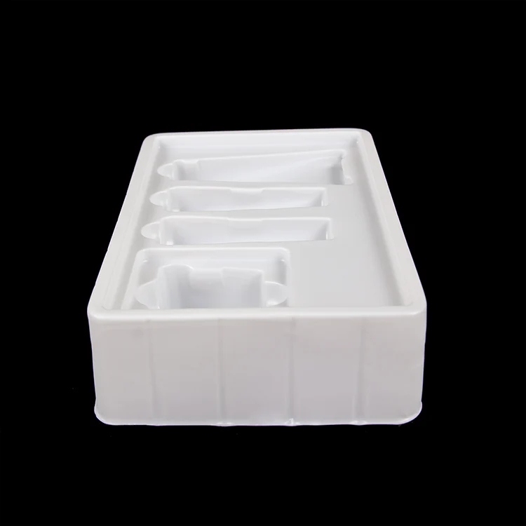 White PS Matt surface Blister insert tray for body care product