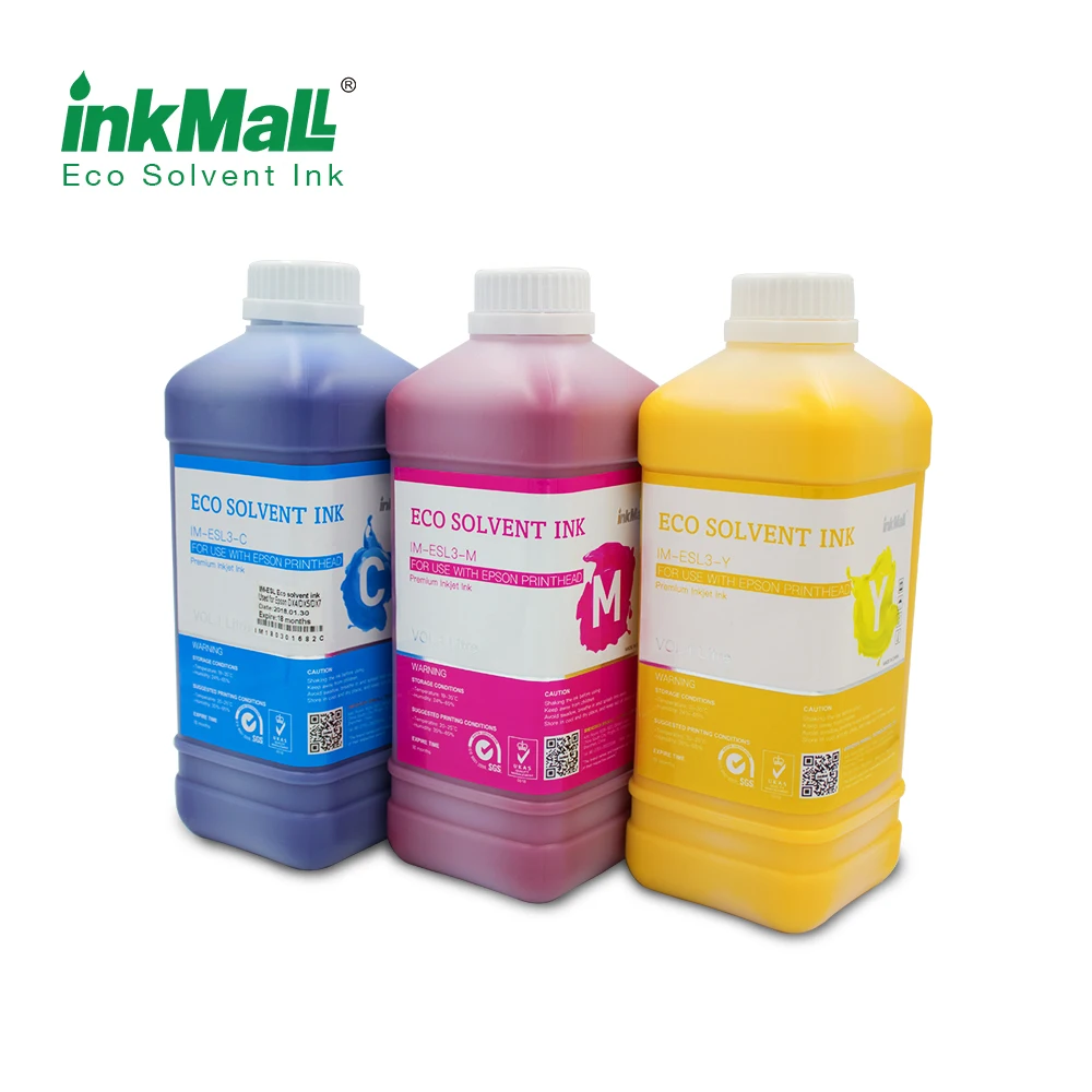 InkMall  Hot sale 1000ML eco solvent ink for dx5 dx7 head with good price