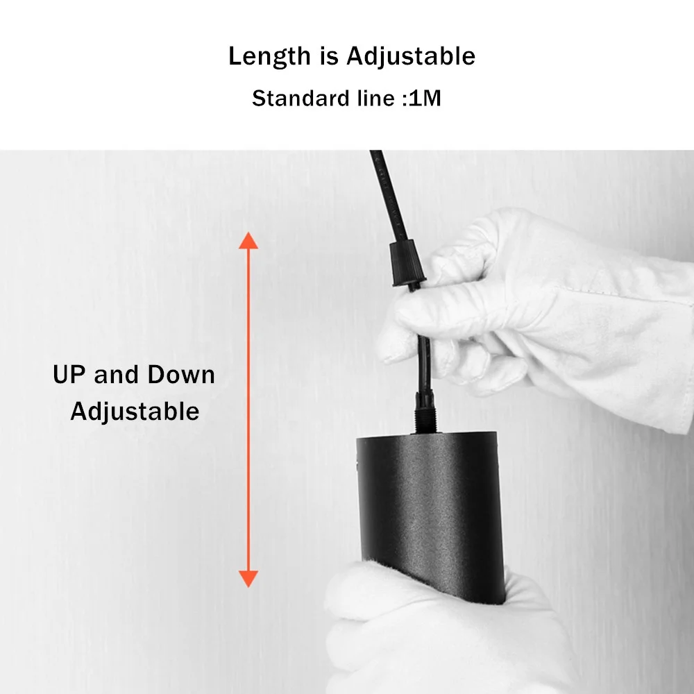 Pendant Light Led Long Tube Hanging Pendant Lamp 3W 5W Dimmable Indoor Lighting Fixture for Kitchen Restaurant Bar Office Coffee