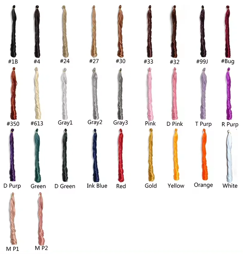 150g Display Loose Body Wave Pony Style Spiral Curl Crochet Braid French Curls Synthetic Hair Extensions  Curly Braiding Hair