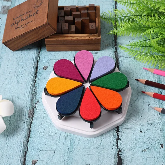 Wholesales DIY Scrapbook Water Reactive Pigment Ink Graphic Design for stamp and painting