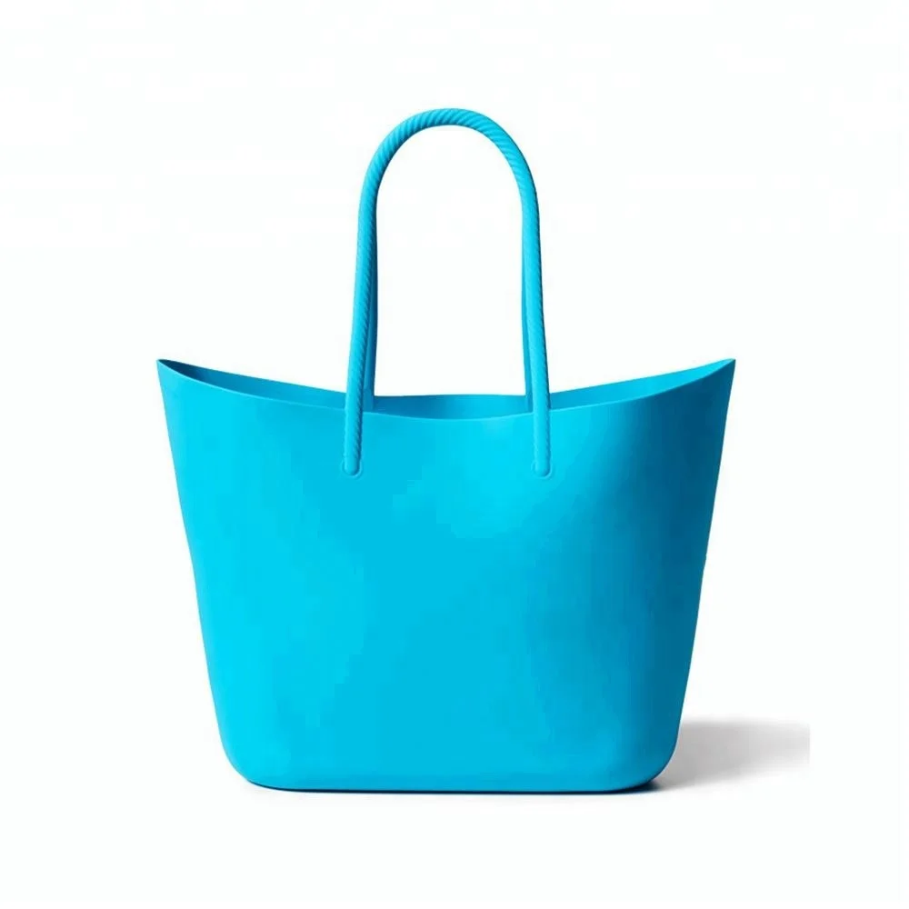 Waterproof Silicone Ladys Tote Beach Hand Bags Shopping Bag Fashion Ladies Silicone Handbags
