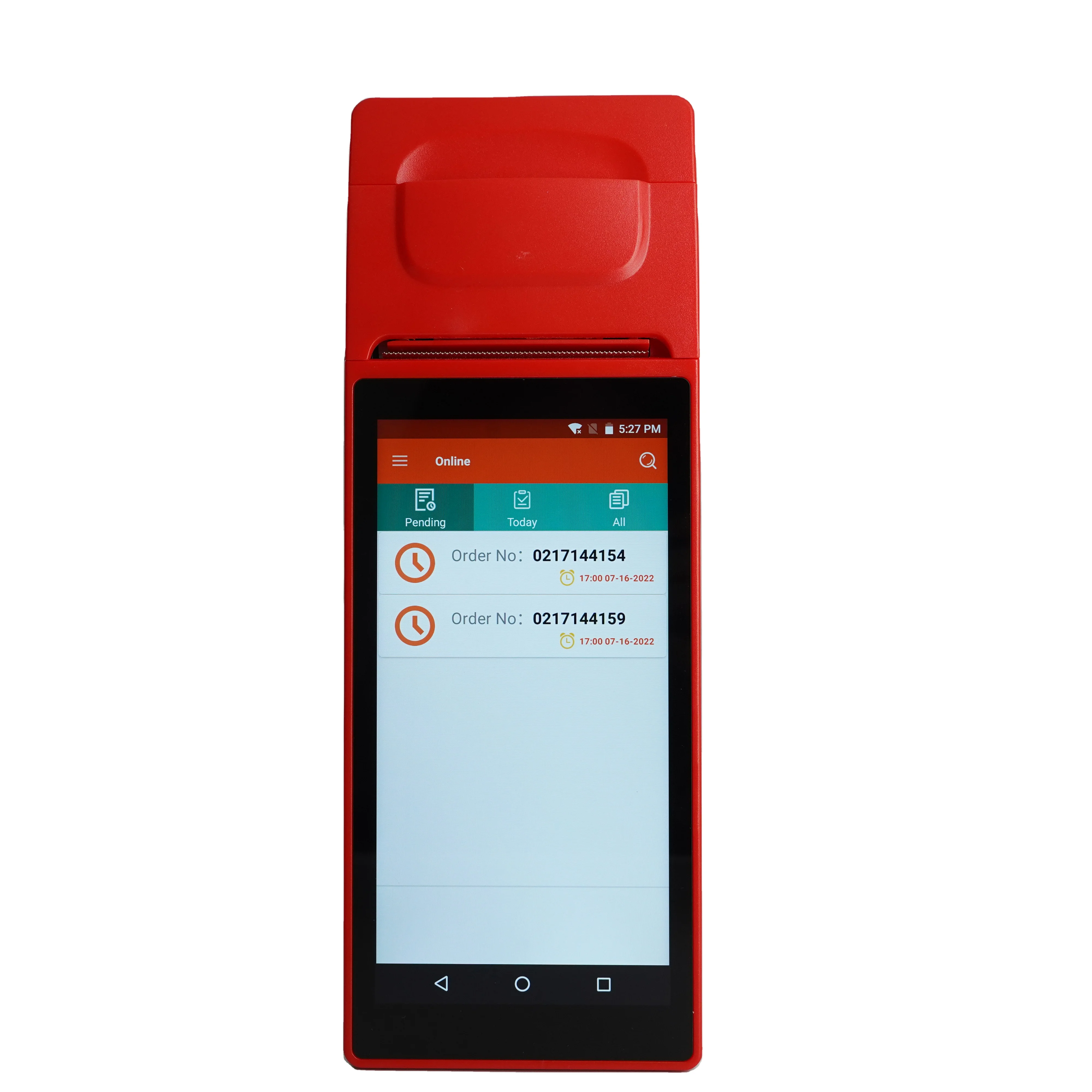 Android 4G портативный мобильный терминал с NFC и принтером этикеток QR-кодом сканер для магазина в ресторане