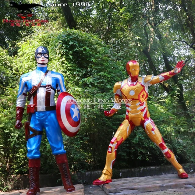 Customize Popular Cartoon Character Life Size Fiberglass  Statues