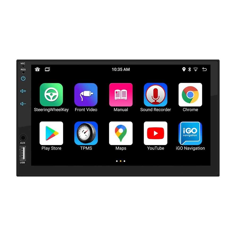 Universal 2din Double Din Navigation GP Universal 7 Inch Touch Screen Car Radio Player Car Audio with wireless carplay