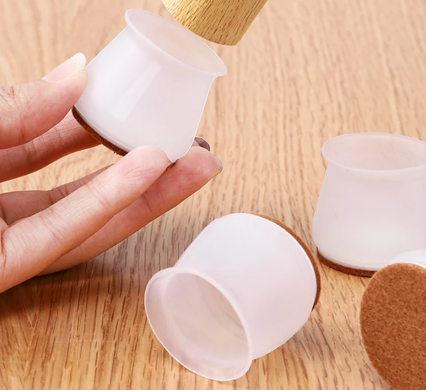 2022 Amazon Hot Non Slip Chairs Feet Table Covers Protectors Table Foot Pad Silicone Furniture Leg Covers For Wood Floors