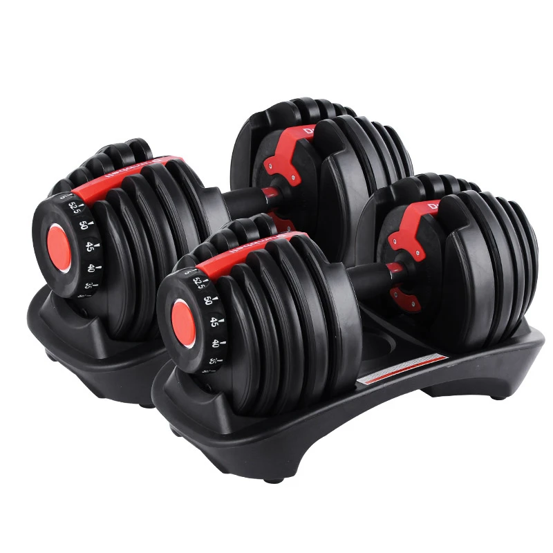 Hot selling adjustable dumbbell set can freely adjustable weight 24kg-40kg fitness exercises for children