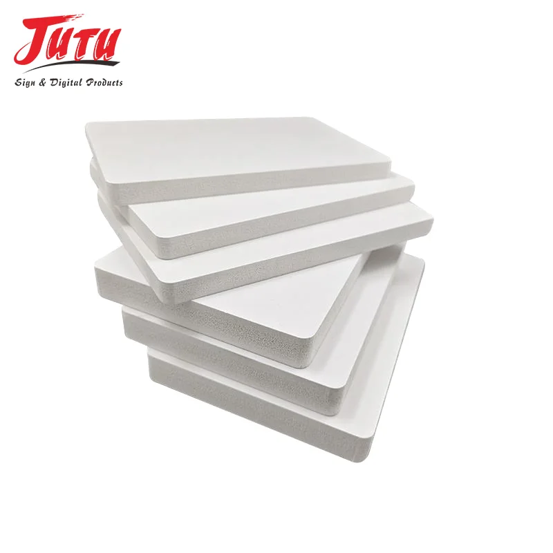 JUTU White UV printable 2mm 3mm 5mm 4x8ft pvc foam board sintra sheet pvc free foam sheet
