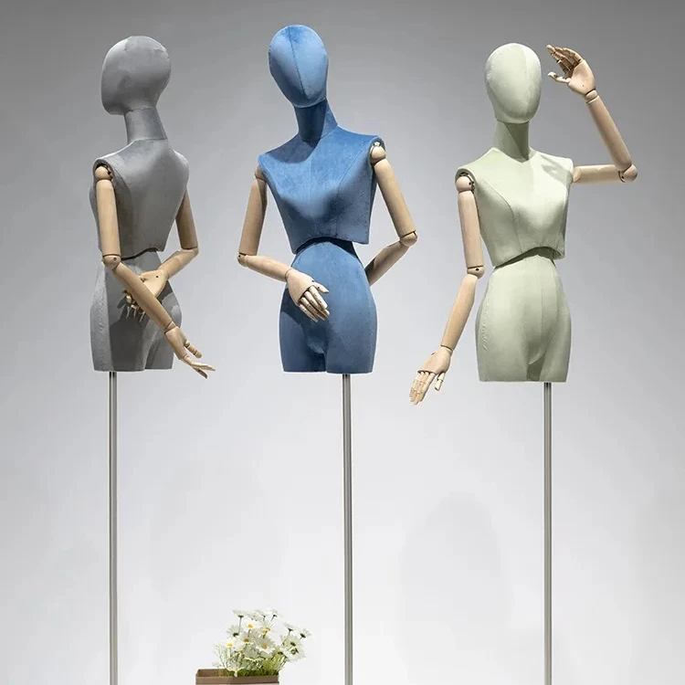 Fashion Style Mannequins Female Body Wood Arms