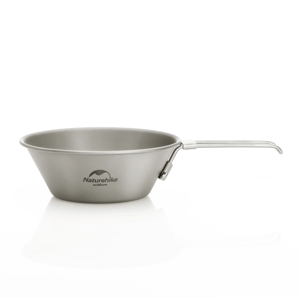 Naturehike Кемпинг Складная ручка Чаша из чистого титана для Пикника Туризма кемпинга посуда