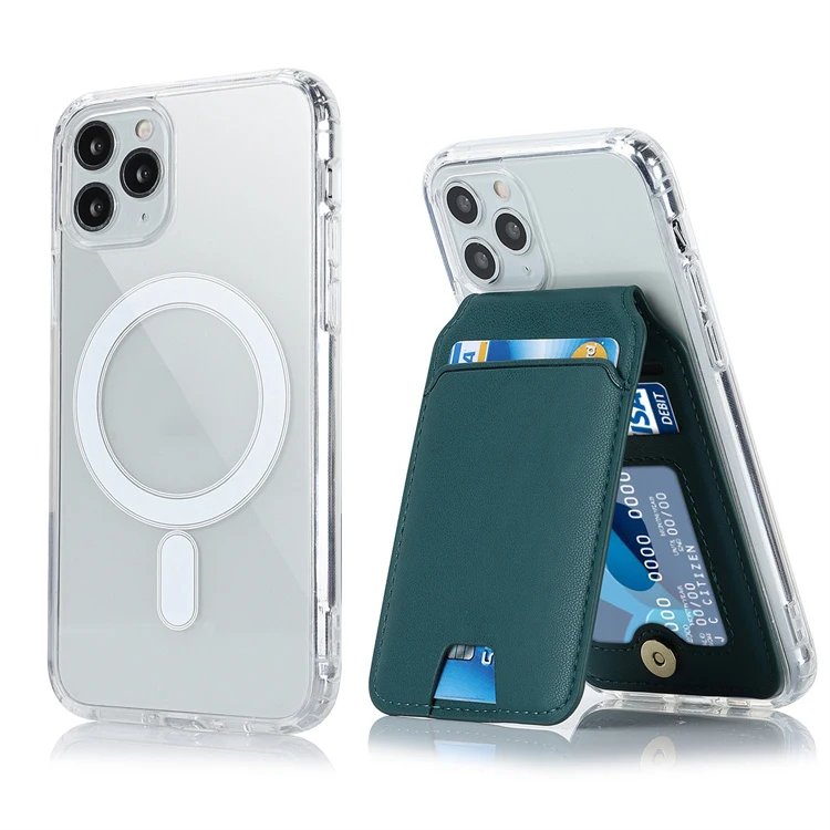 2024 New Drop-Proof Magsafe Card Holder Mobile Phone Cases Bracket Stand For Iphone14 15 Pro Max