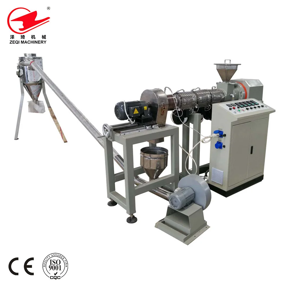 Небольшой лабораторный одновинтовой экструдер пластиковый гранулятор