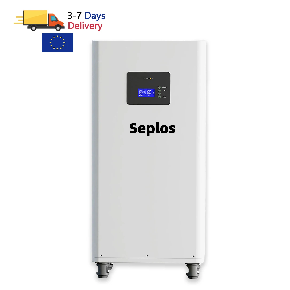 Seplos 48 В 230Ah 280Ah 304Ah 15KWh Lifepo4 литий-ионная аккумуляторная батарея для солнечной энергии система безопасности хранения дома BMS 3 0