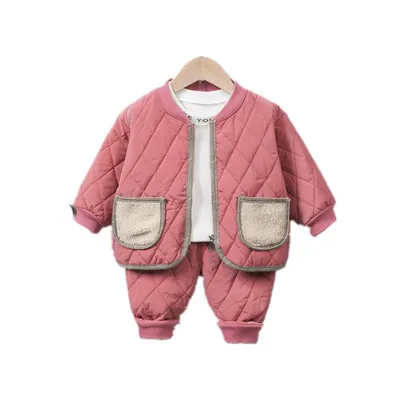 LZH Newborn Baby Suit Autumn Winter Baby Boys Clothes Cardigan+Pants Outfit Infant Girls Set