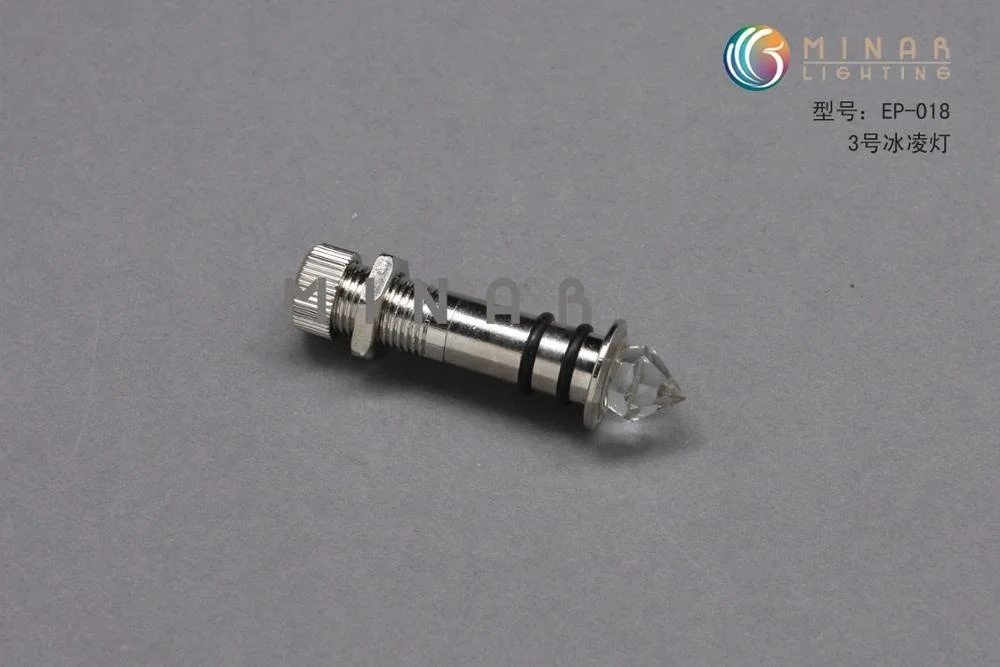 Fiber optic light crystal end fitting pieces for starry star ceiling