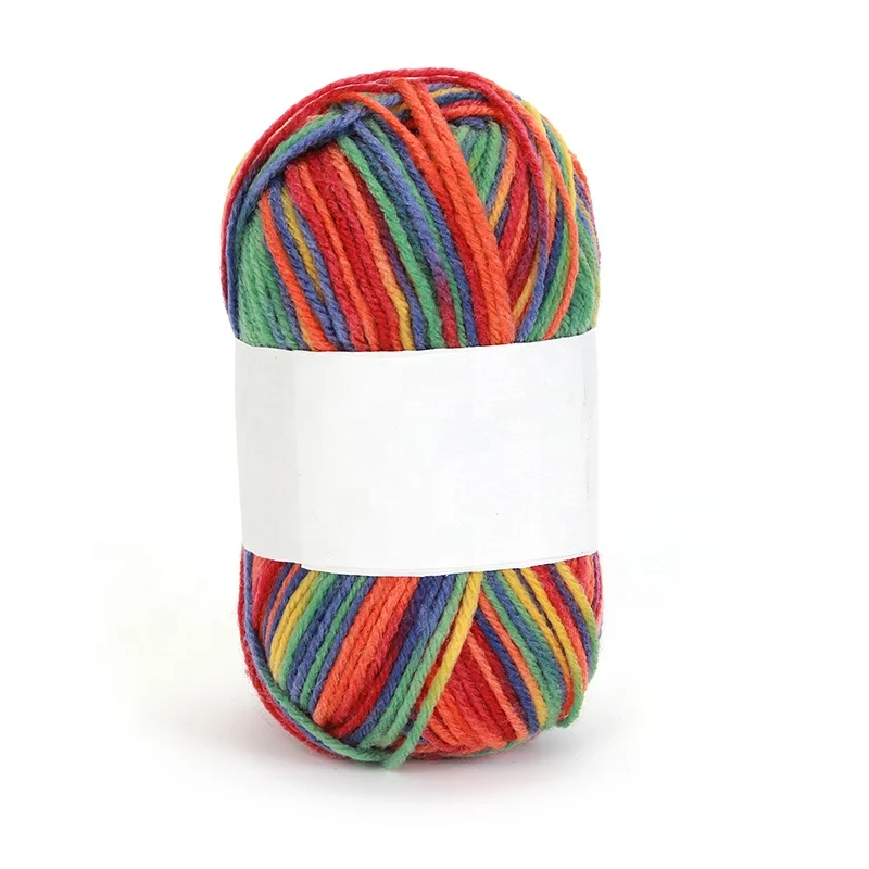 Hand-woven high-quality crocheted wear-resistant space dyed acrylic yarn