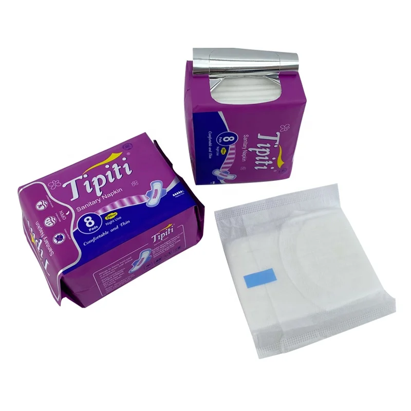 Hot Selling Disposable Super Absorbent Feel Comfortable Women Cotton Anion Sanitary Napkins