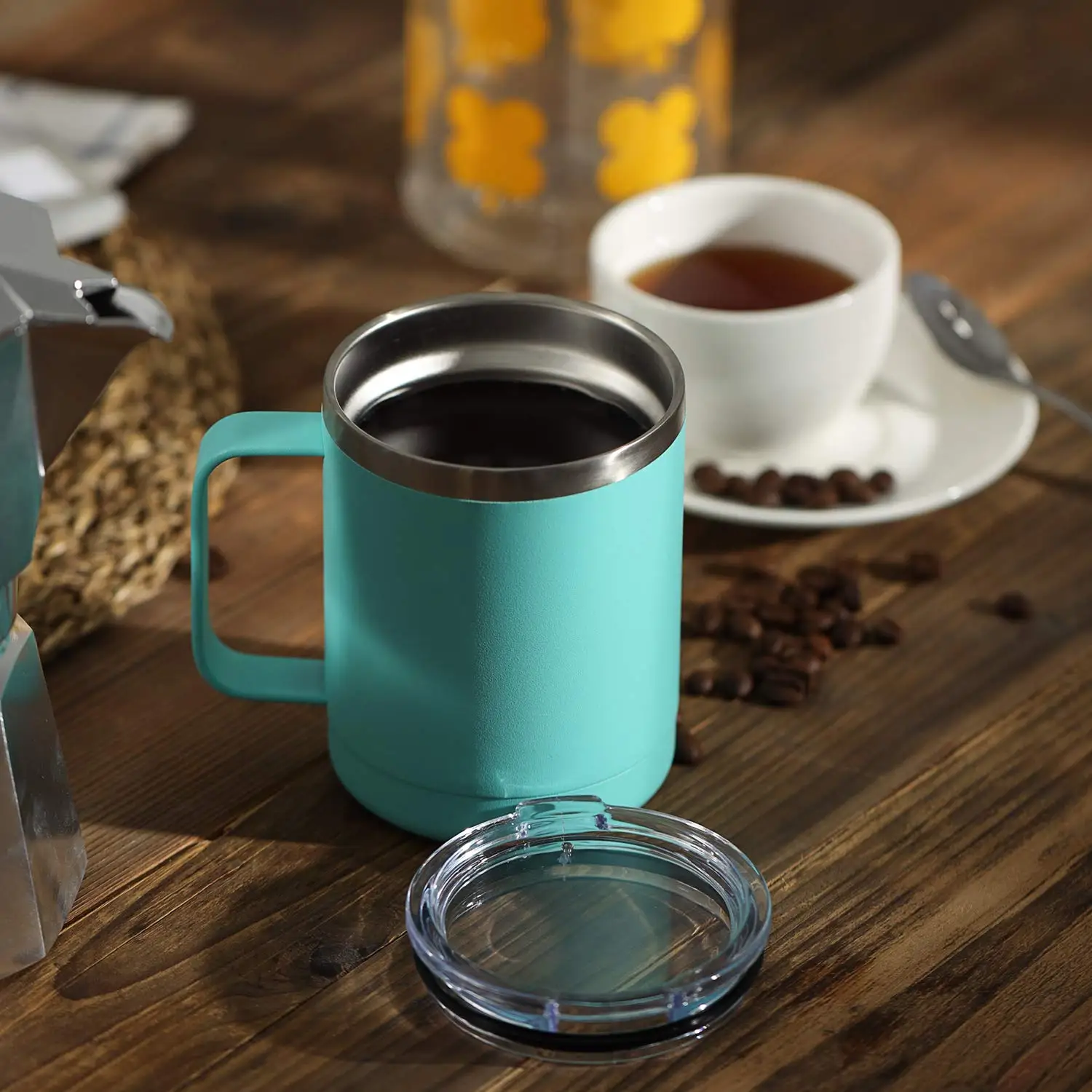 Low Price 12Oz Reusable Stainless Steel Coffee Mugs Cup