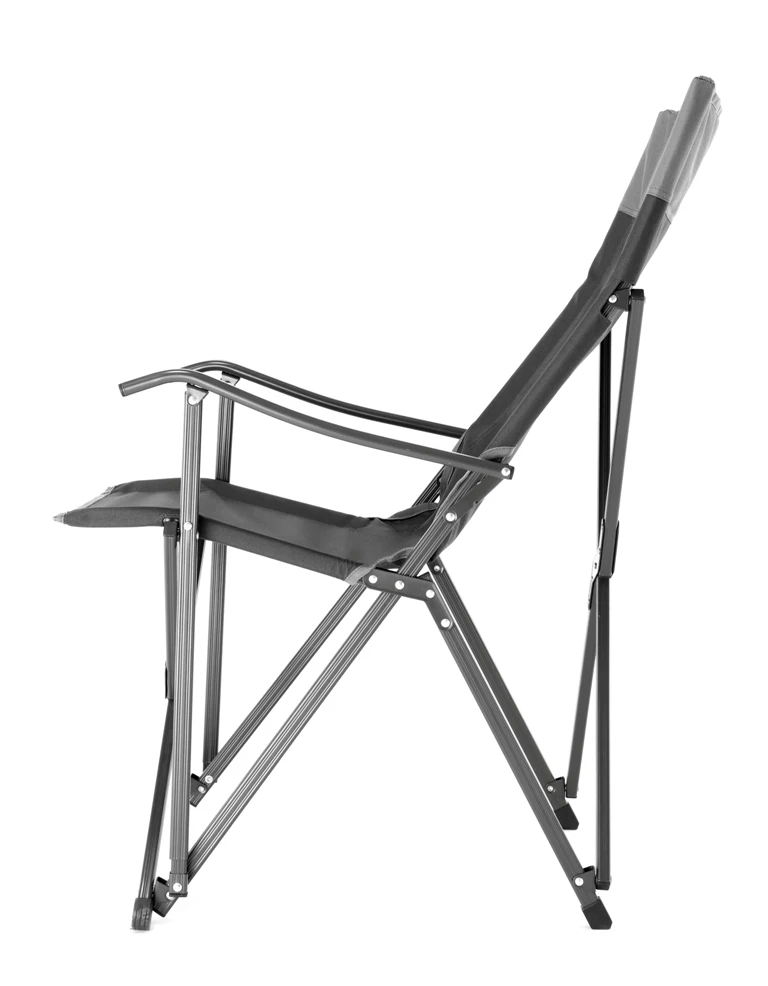 deluxe aluminum frame hard armrest folding chair compact foldable with easy carry bag