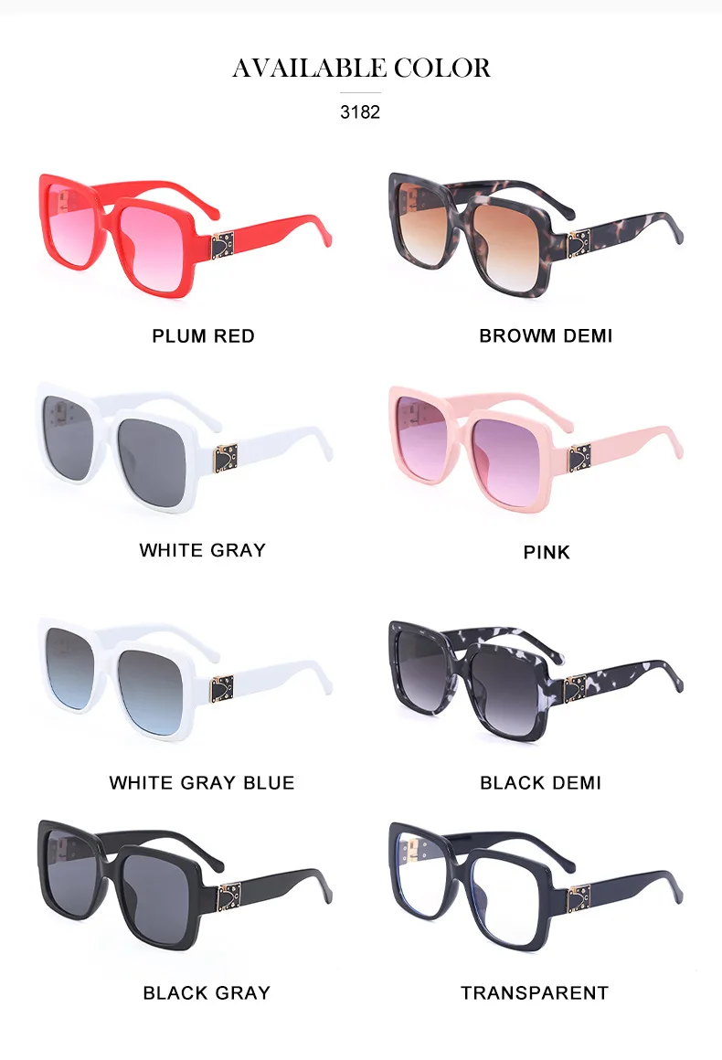 Custom Logo Millionaire Brand Vintage Big Frame Square Steampunk Fashion Punk Sunglasses Shades for Women Men 2021