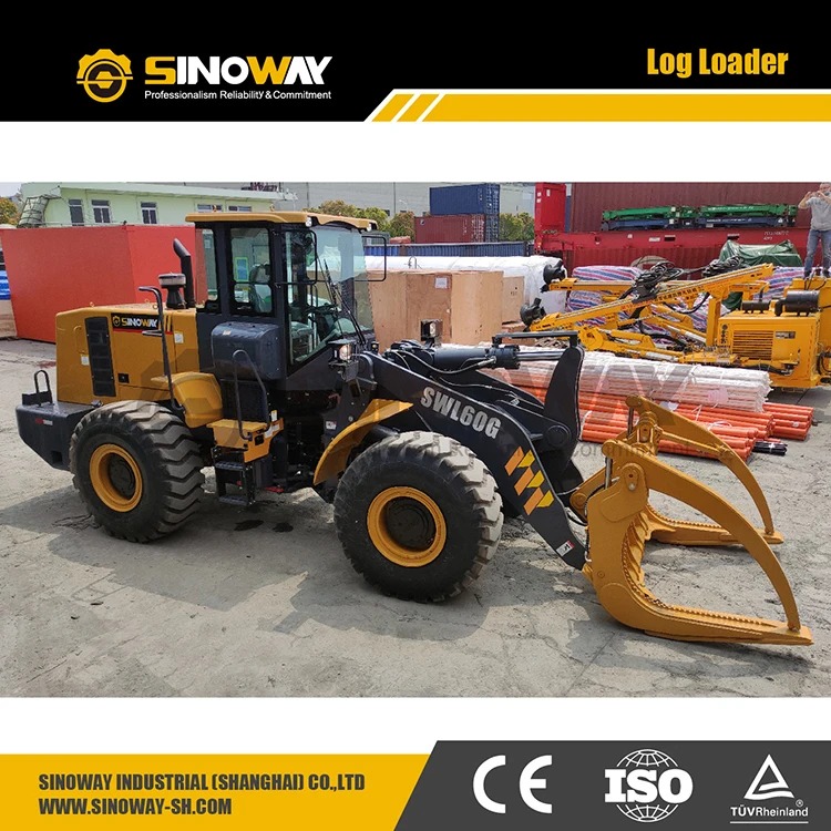 Logging equipment self loading log truck log loader for sale
