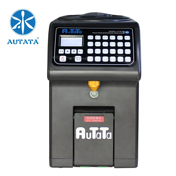 AUTATA Commercial Automatic Bubble Milk Tea Shop Equipment Syrup Fructose Dispenser Machine  with 24 Buttons LF-6LS