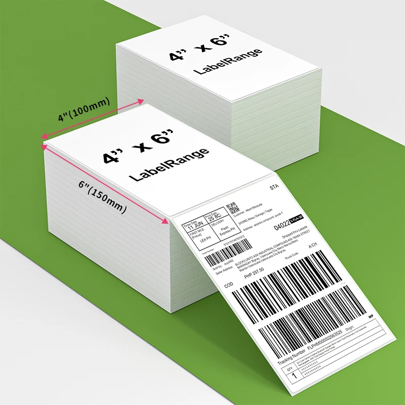 4 x 6 3-Proof BPAfree Thermal Label 500 PCS/Roll(Fanfold) Wholesale Shipping Customizable