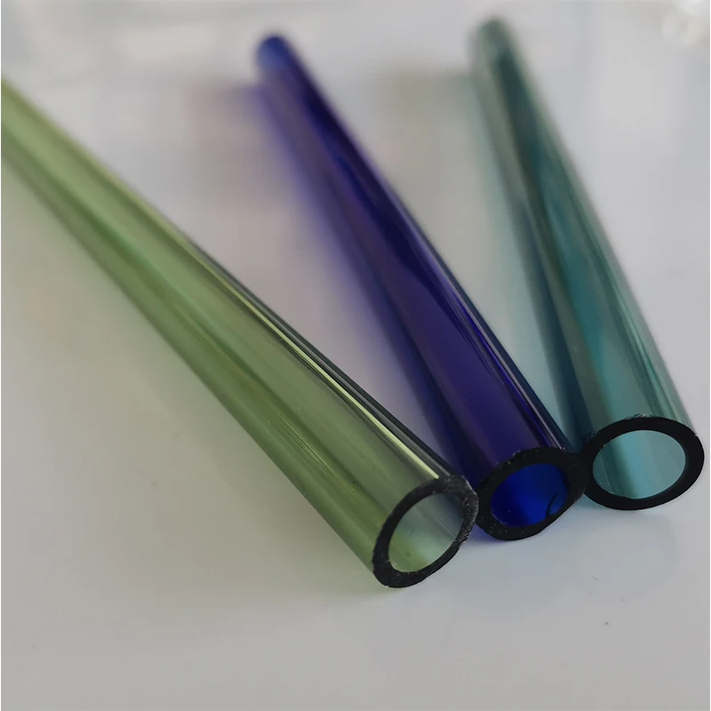 Customized Size Laboratory Coloured Borosilicate Glass Tube Heat Resistant Coloured Glass Tube