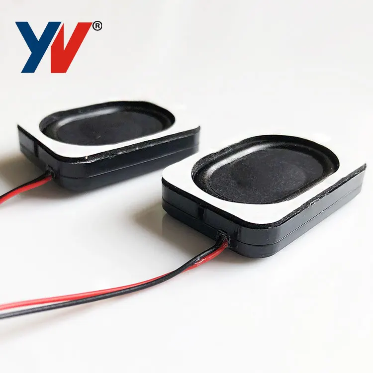 35*25mm flat internal audio loud 2w 8 ohm square connector terminal Dynamic speaker