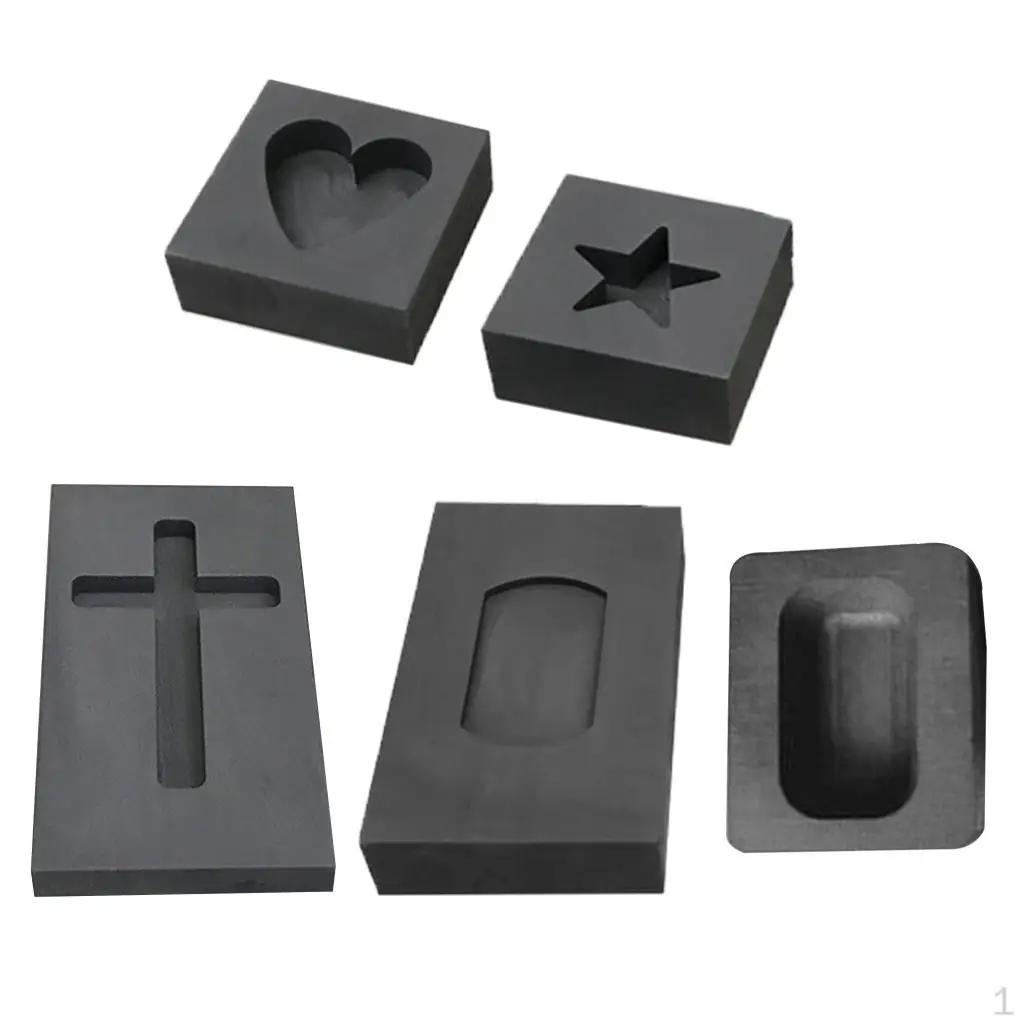 Custom graphite ingot molds wide range graphite jewelry mold ingot